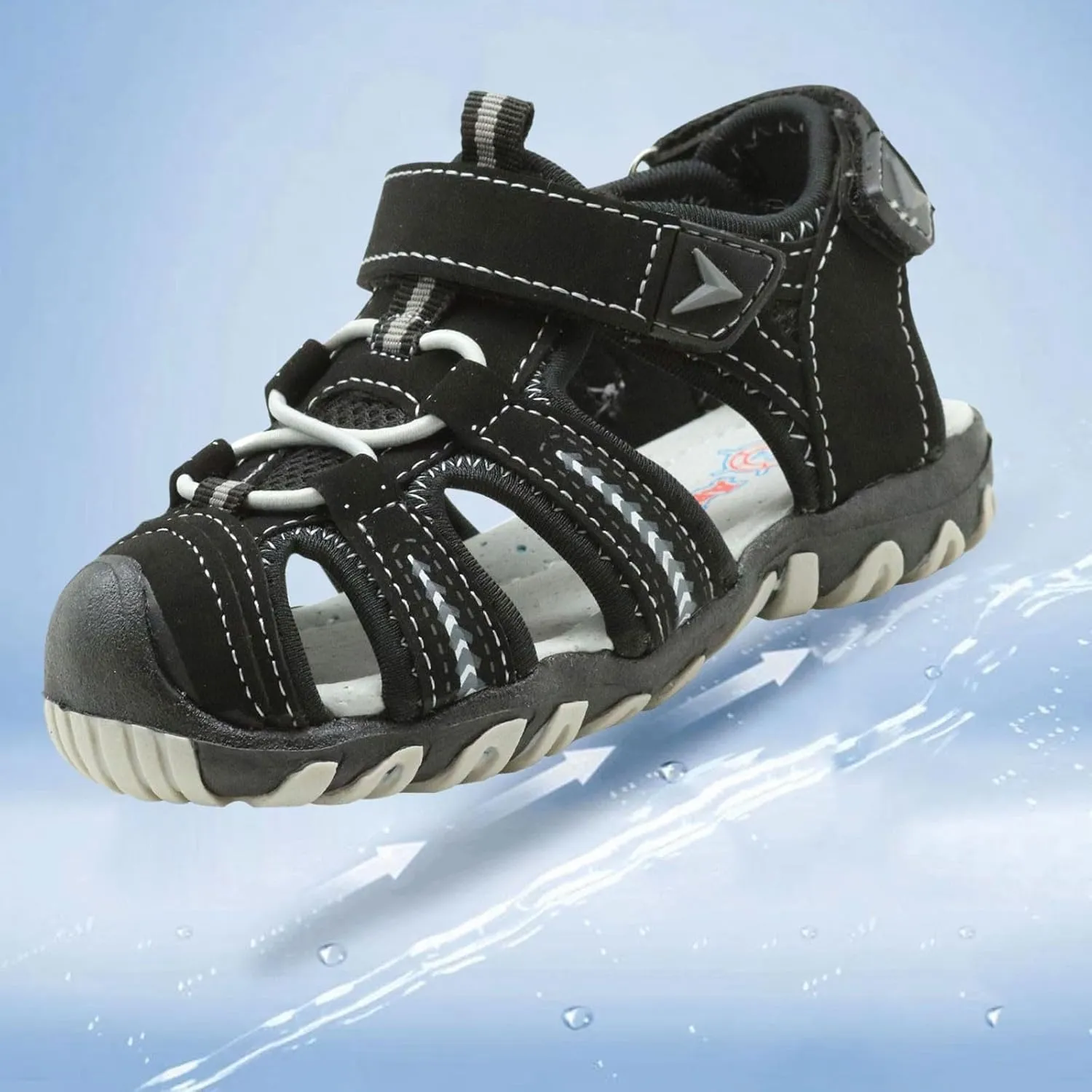 Children's Boys Girls' Soft Sole Open Toe Sports Beach Sandals Front And Rear Bag Non Slip Breathable Beach Shoes