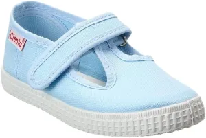 Cienta Kids Shoes 50000  Infant/Little Kid/Toddler Shoes  Canvas Lining and Upper  Slide-in Design Light Blue 32 (US 1.5 Little Kid) M