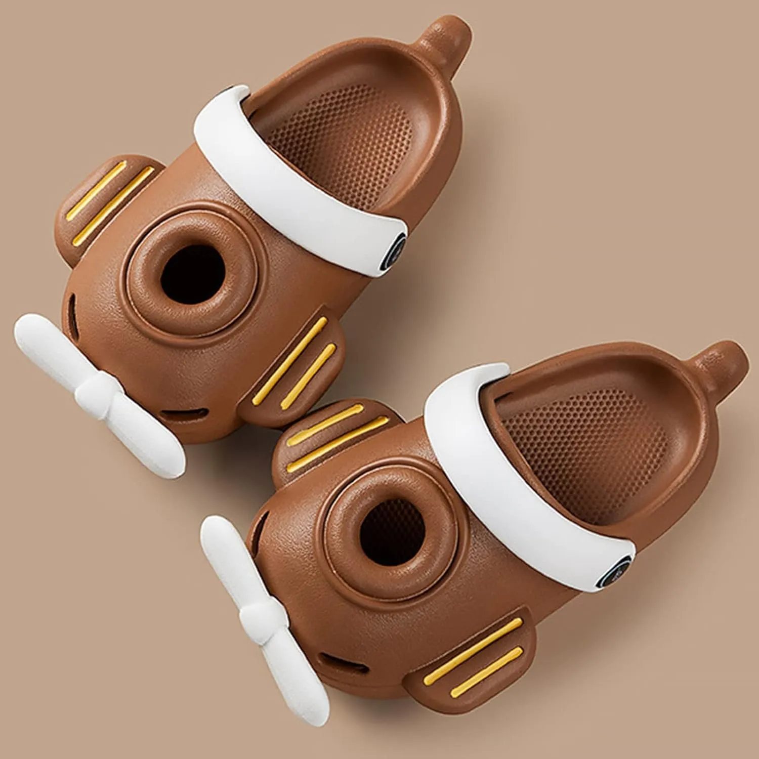 Cute Airplane Clogs for Toddler Infant Cartoon Garden Slippers Slip-Resistance Beach Pool Baby Boys Girls Slippers
