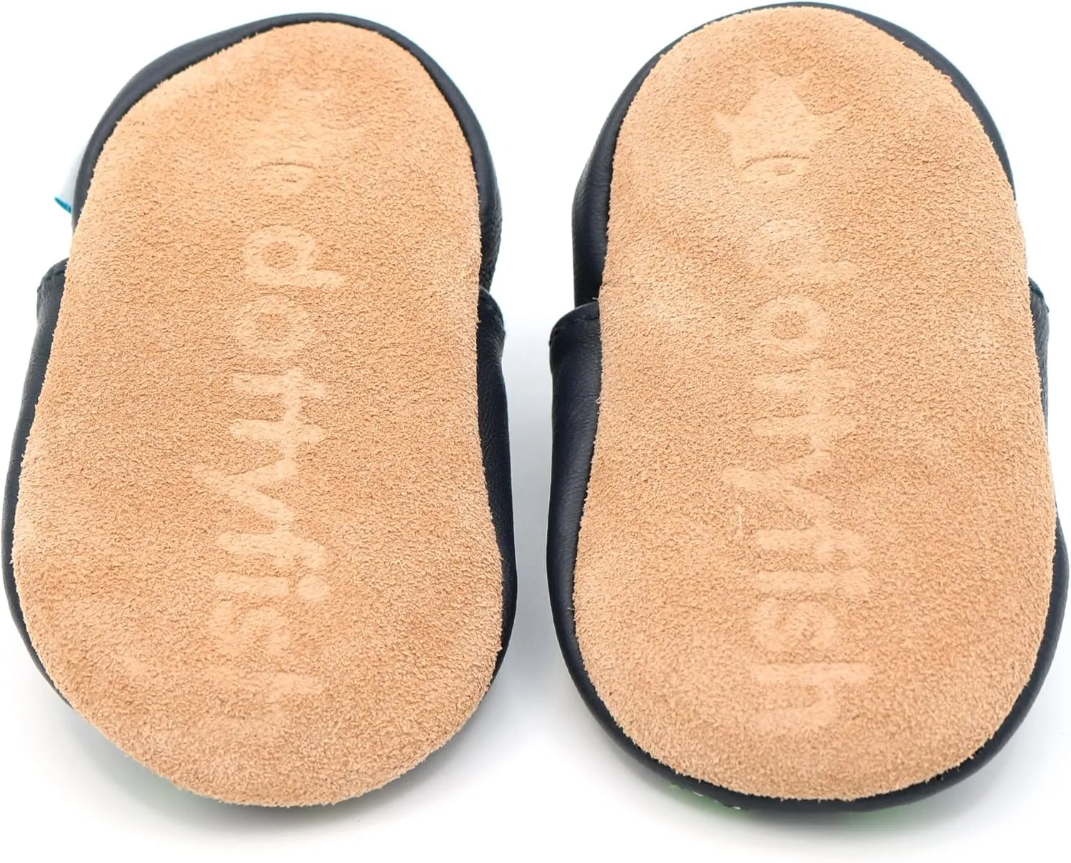 Dotty Fish Baby Shoes, Girls Leather T-Bar Crib Shoes