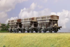 Ellis Clark Trains Finescale O Gauge Presflo Wagon (Single), BR Bauxite 'PRESFLO' , Weathered by Neil Armitage