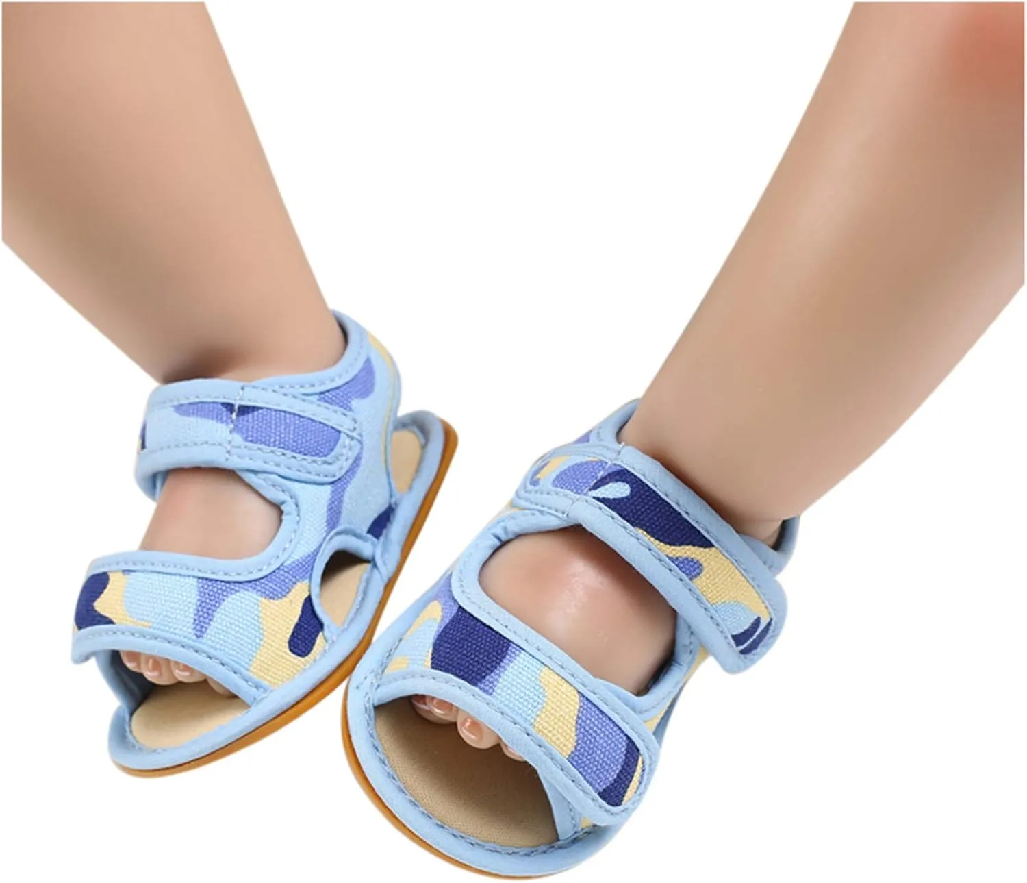 EnJoCho Baby Girls Boys Camouflage Sandals Soft Anti-Slip Rubber Sole Infant Summer Outdoor Shoes Toddler First Walkers