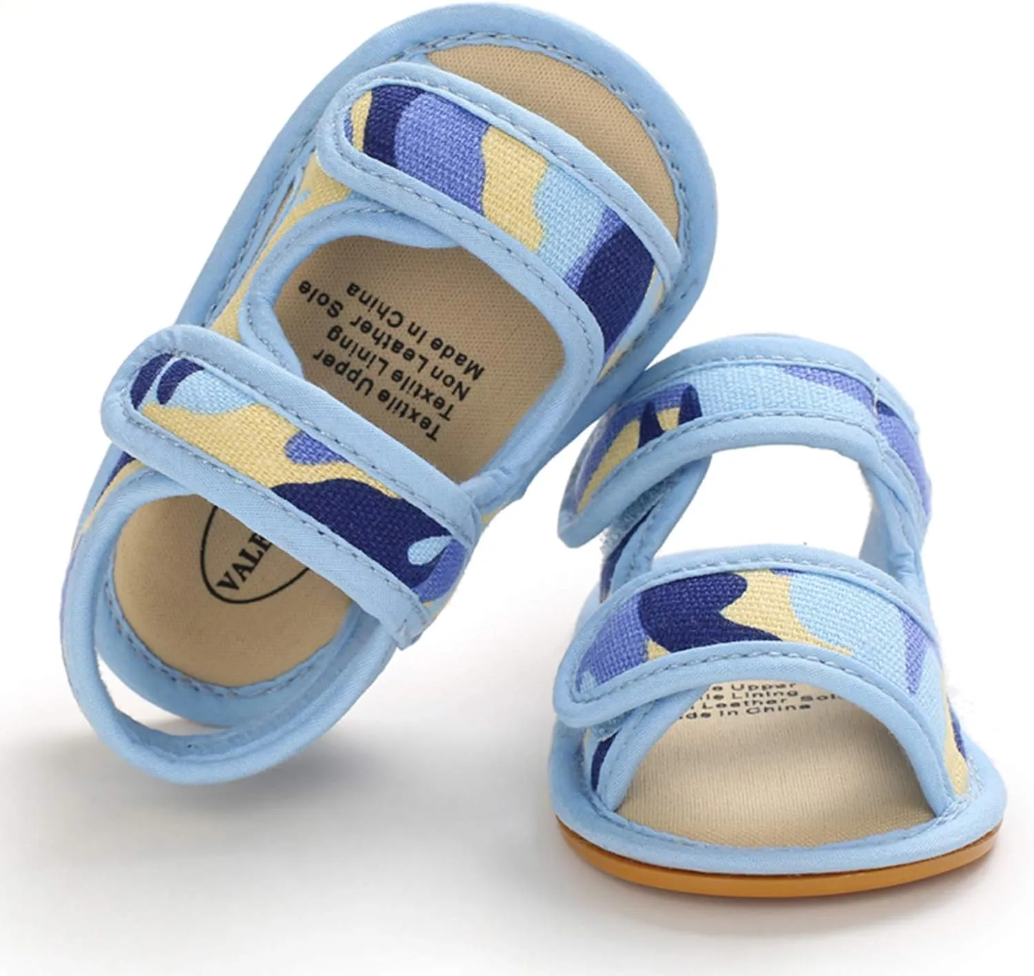 EnJoCho Baby Girls Boys Camouflage Sandals Soft Anti-Slip Rubber Sole Infant Summer Outdoor Shoes Toddler First Walkers