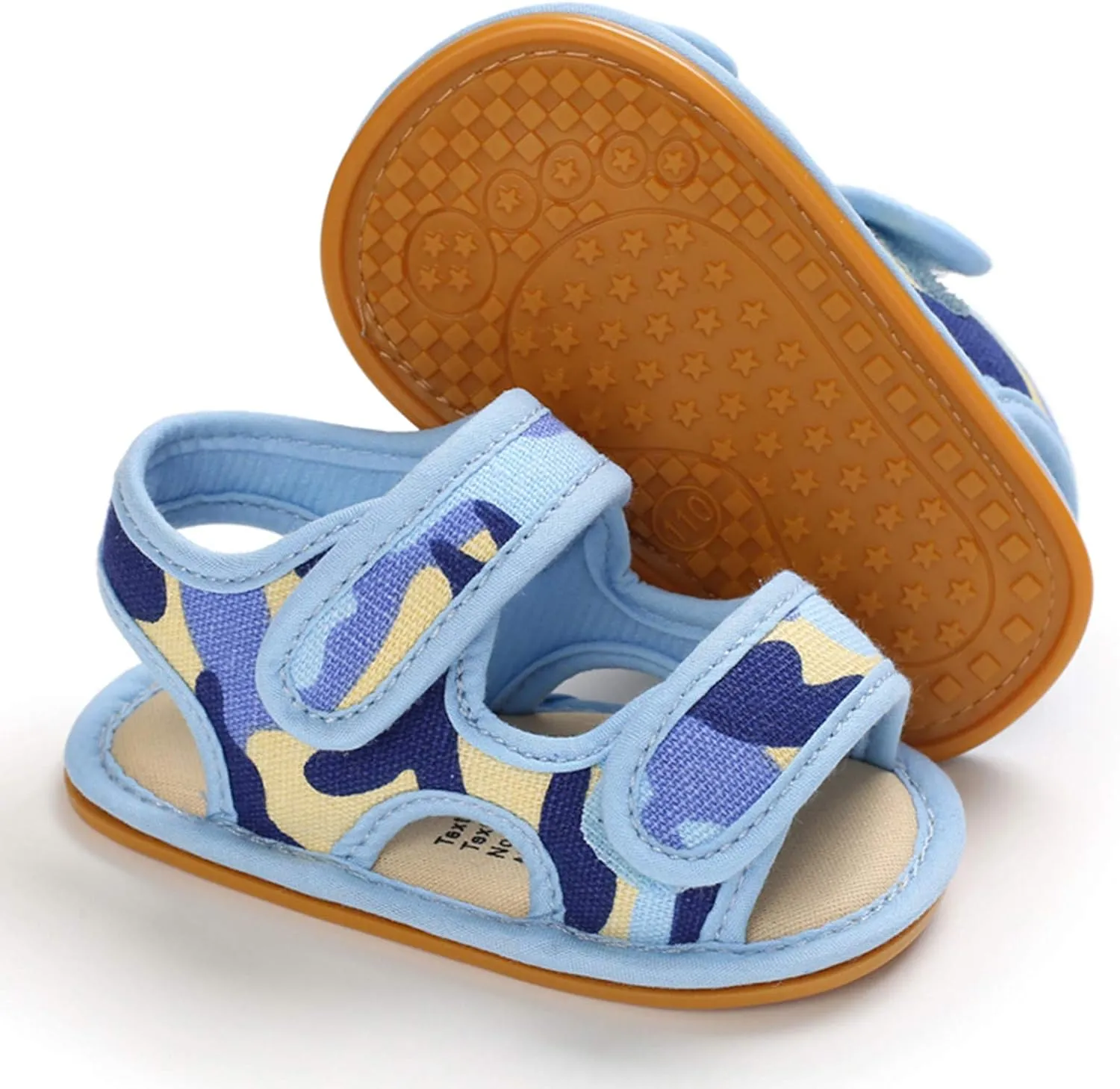 EnJoCho Baby Girls Boys Camouflage Sandals Soft Anti-Slip Rubber Sole Infant Summer Outdoor Shoes Toddler First Walkers