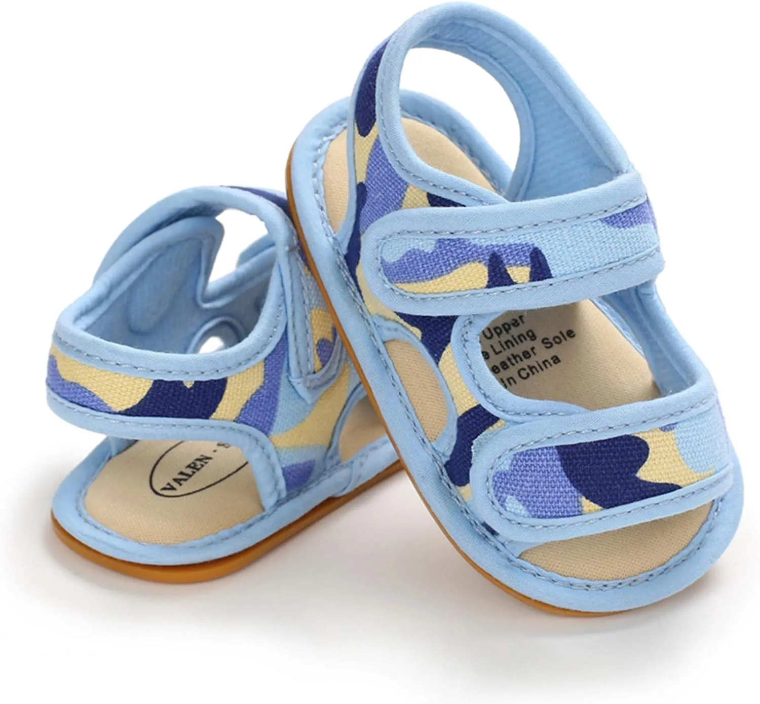 EnJoCho Baby Girls Boys Camouflage Sandals Soft Anti-Slip Rubber Sole Infant Summer Outdoor Shoes Toddler First Walkers