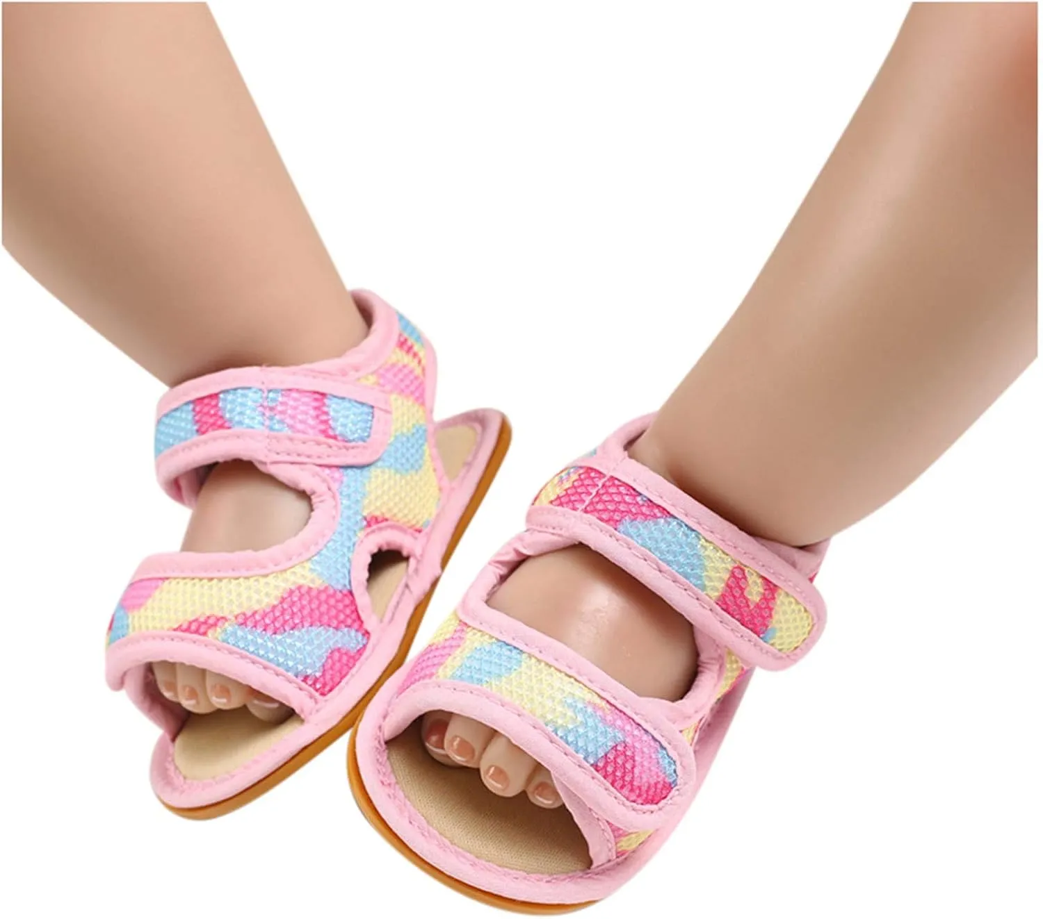EnJoCho Baby Girls Boys Camouflage Sandals Soft Anti-Slip Rubber Sole Infant Summer Outdoor Shoes Toddler First Walkers