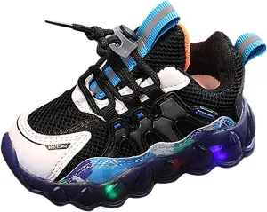 Fashion Light On LED Baby Shoes Casual Children Shoes Boy Sport Shoes Soft Sole Kids Sport Shoes Size 3