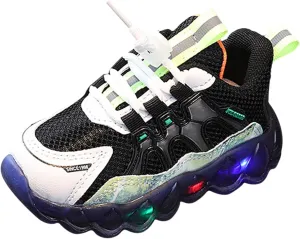Fashion Light On LED Baby Shoes Casual Children Shoes Boy Sport Shoes Soft Sole Kids Sport Shoes Size 3