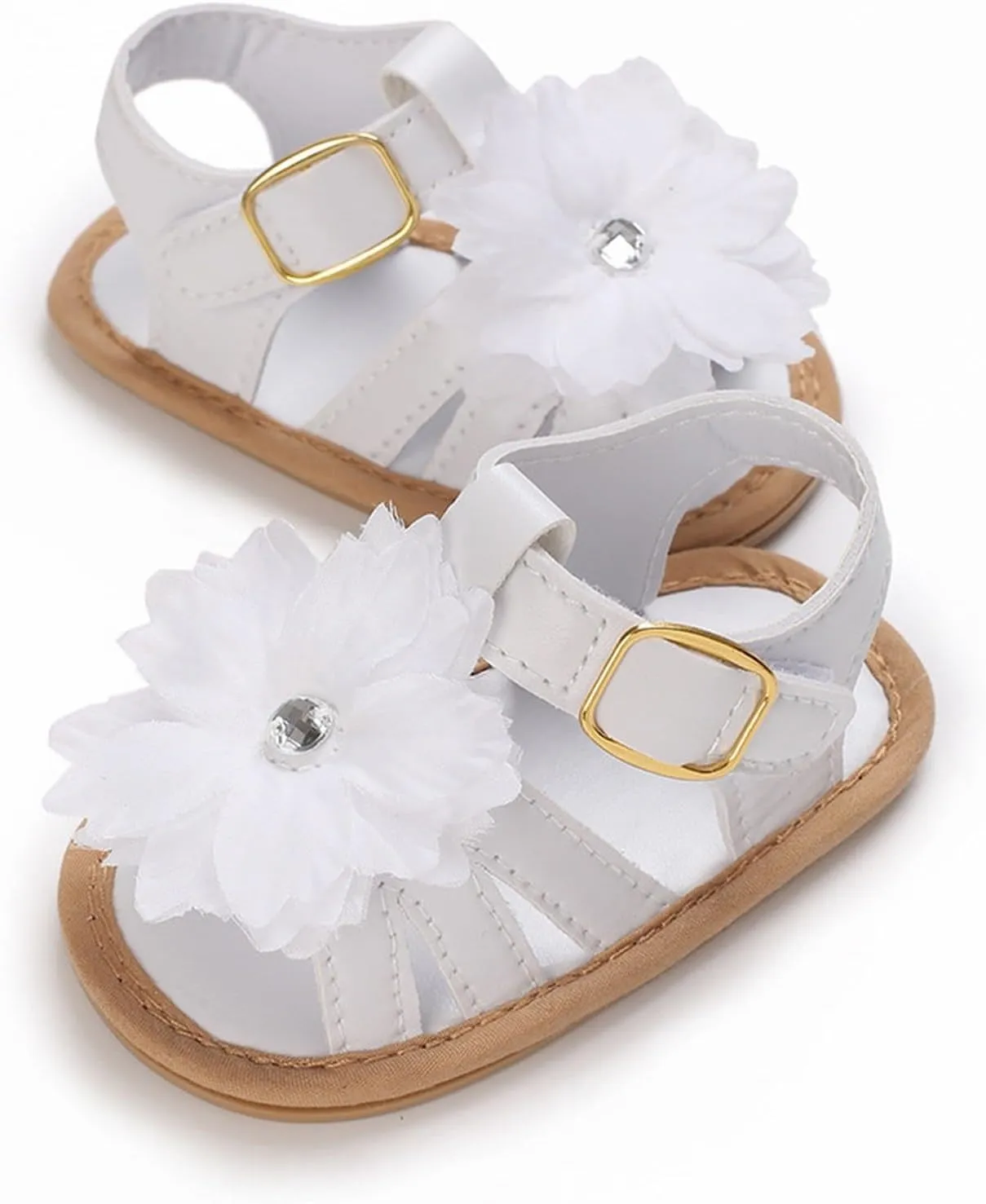Girl Shoes Baby Girls Sandals Ruffle Bowknot Premium Soft Sole Open Toe Breathable Summer Outdoor Toddler Sandal