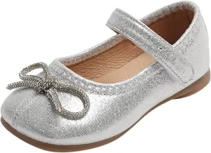 Girls Casual Shoes Thick Sole Round Toe Buckle Dress Shoes Dance Stage Shoes Children Bowknot Girl Fall Boots Size 11