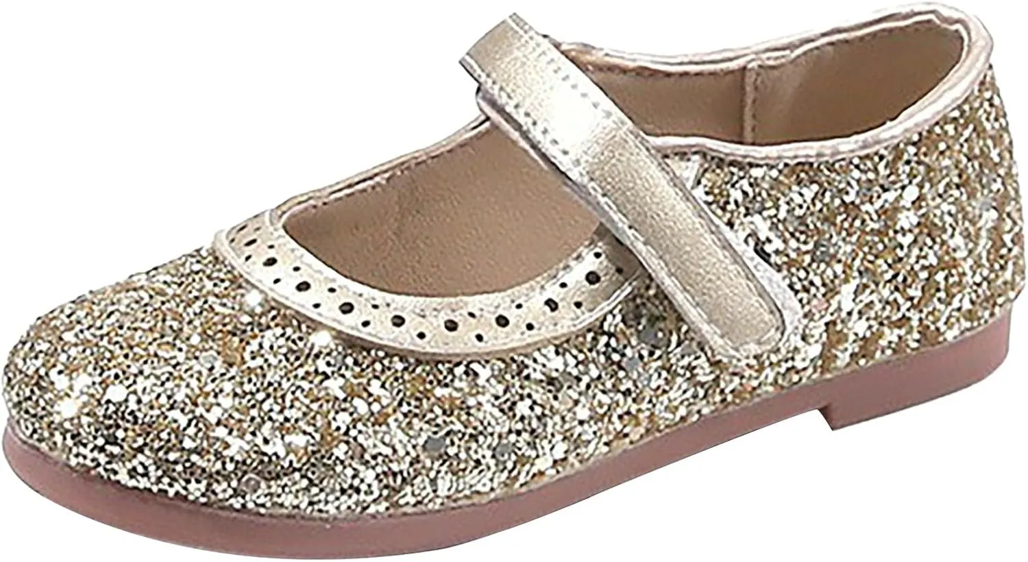 Girls Sequins Sandals Kids Summer Dress Dance Shoes Baby Toddler ow Heel Soft Sole Loafers Casual Comfy Trendy Shoes