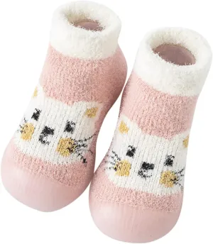 Girls Shoes Toddler Kids Infant Newborn Baby Boys Girls Shoes First Cute Cartoon Warm First Walking