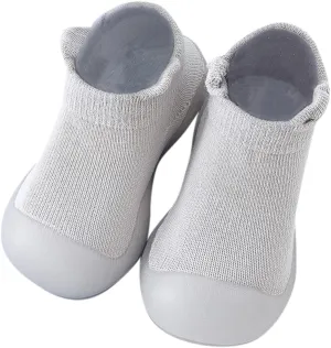 Girls Size 11 Tennis Shoes Toddler Kids Infant Newborn Baby Boys Girls Shoes Solid Ruffled Soft Soles First Walkers (Grey, 18 Infant)