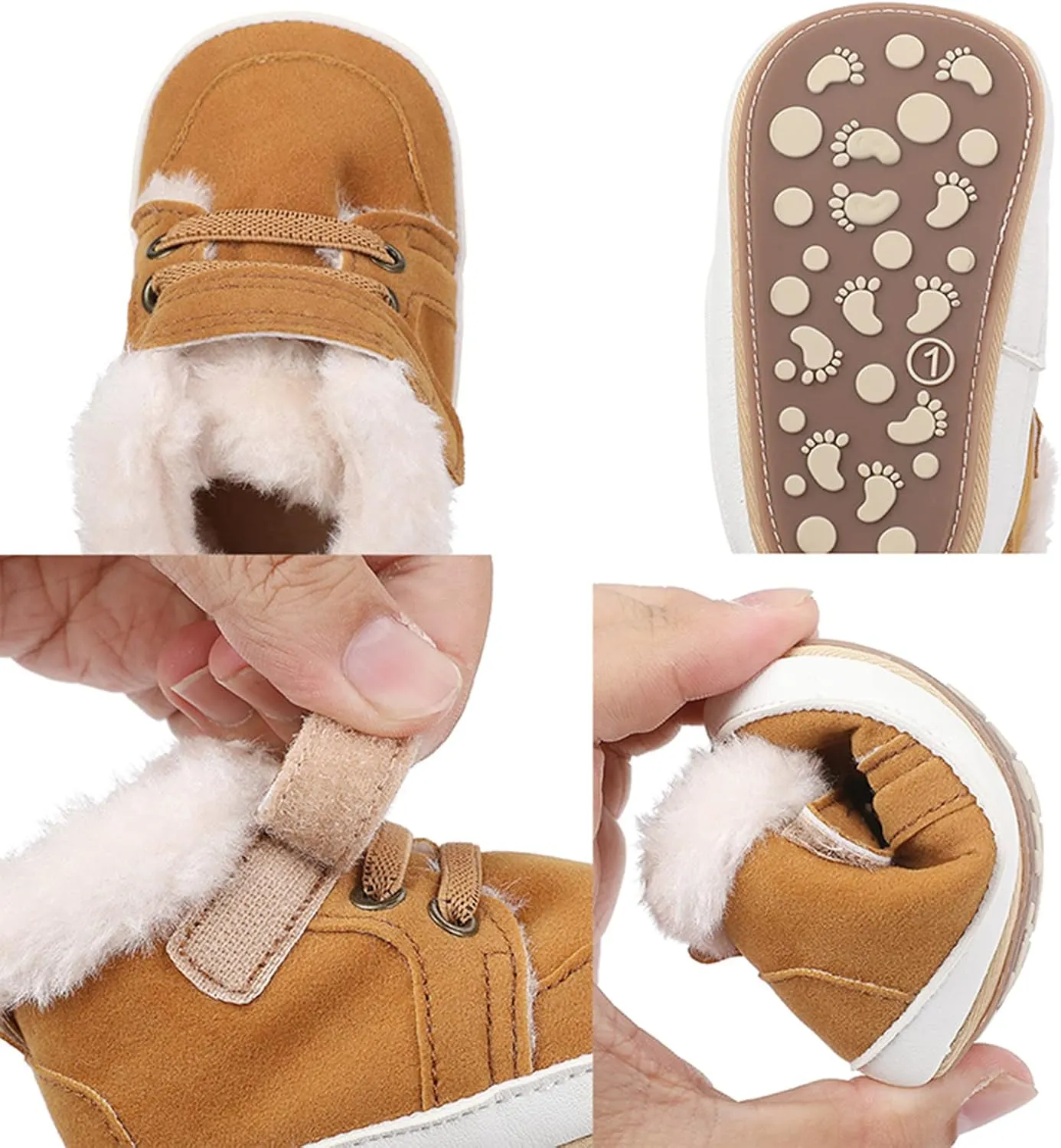 Girls Slip on Shoes Infant Babys Fashion Autumn Winter Boys High Top Cotton Shoes Toddler Shoes