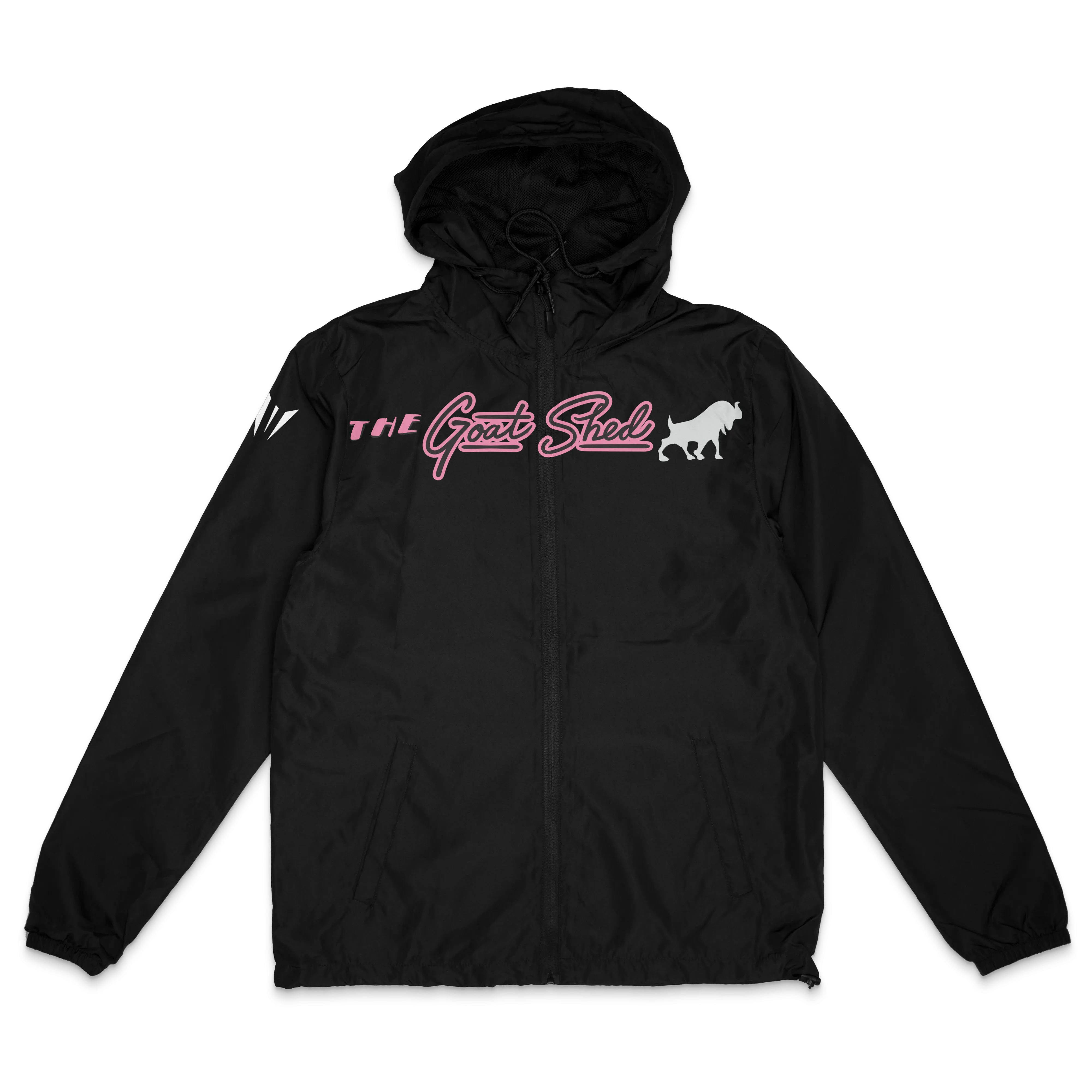Goat Shed Winbreaker Zip Up - Black