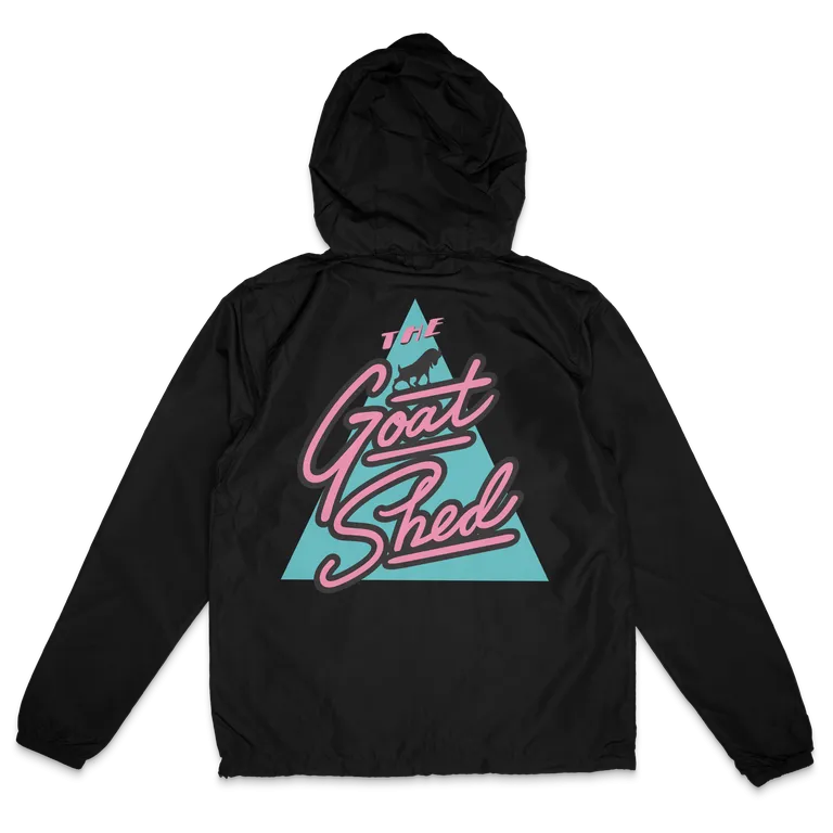 Goat Shed Winbreaker Zip Up - Black