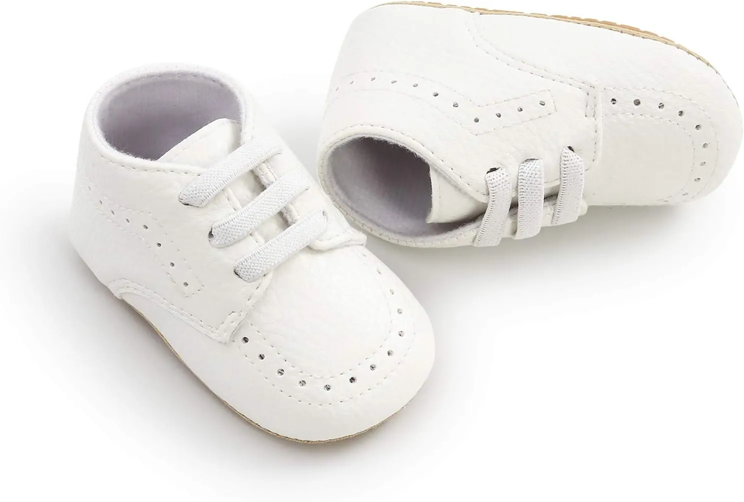 Infant Baby Boy Outdoor Crib Shoes Canvas Rubber and Soft Sole Wedding Dress Shoes Toddler Girl Baby Walking Shoes
