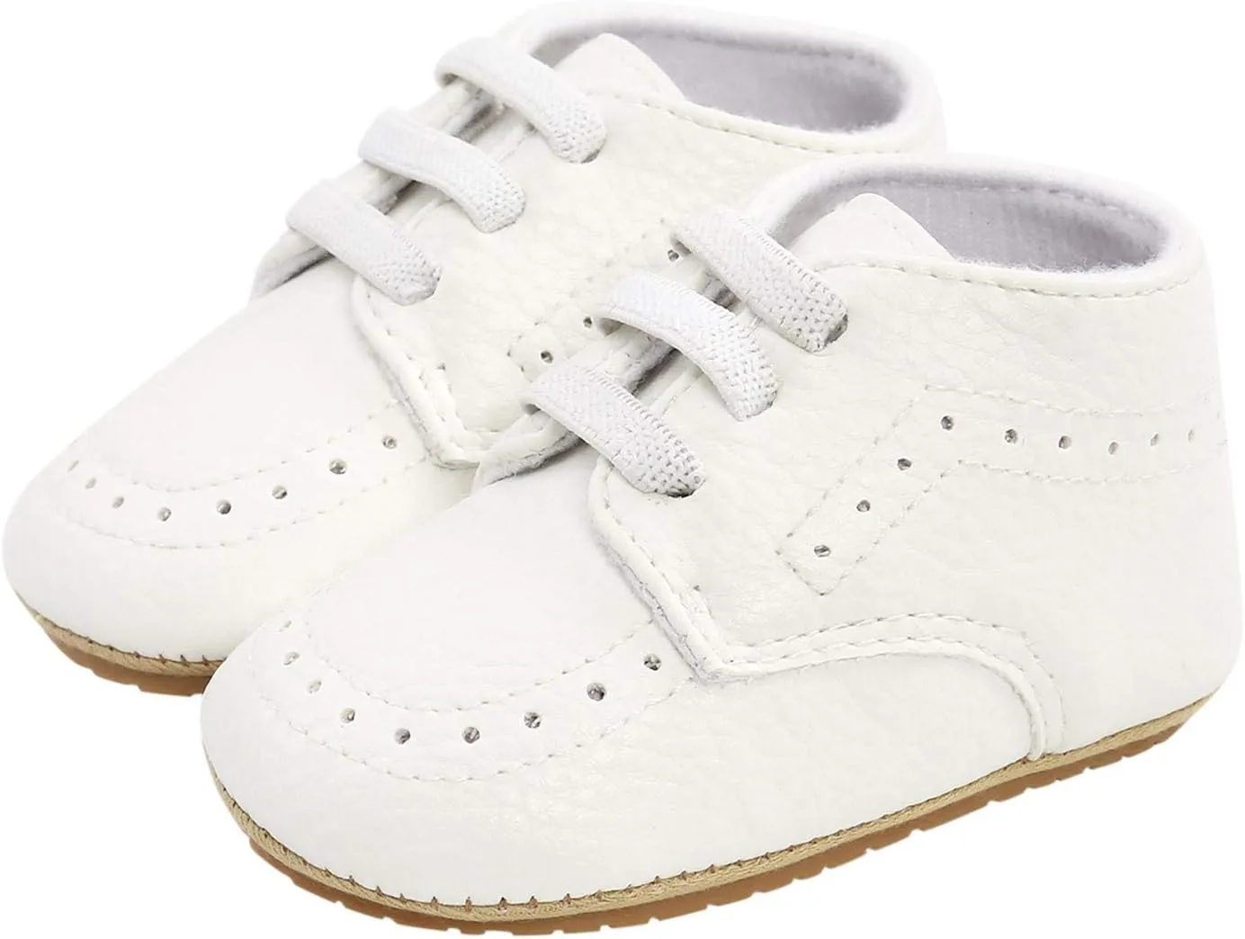 Infant Baby Boy Outdoor Crib Shoes Canvas Rubber and Soft Sole Wedding Dress Shoes Toddler Girl Baby Walking Shoes
