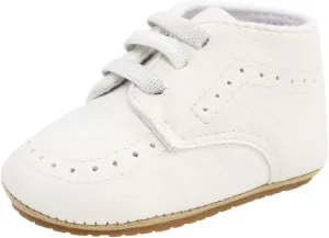 Infant Baby Boy Outdoor Crib Shoes Canvas Rubber and Soft Sole Wedding Dress Shoes Toddler Girl Baby Walking Shoes