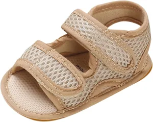 Infant Baby Boys Girls Beach Sandals Non Slip Soft Rubber Sole Toddler Outdoor Open-Toe First Walker Shoes