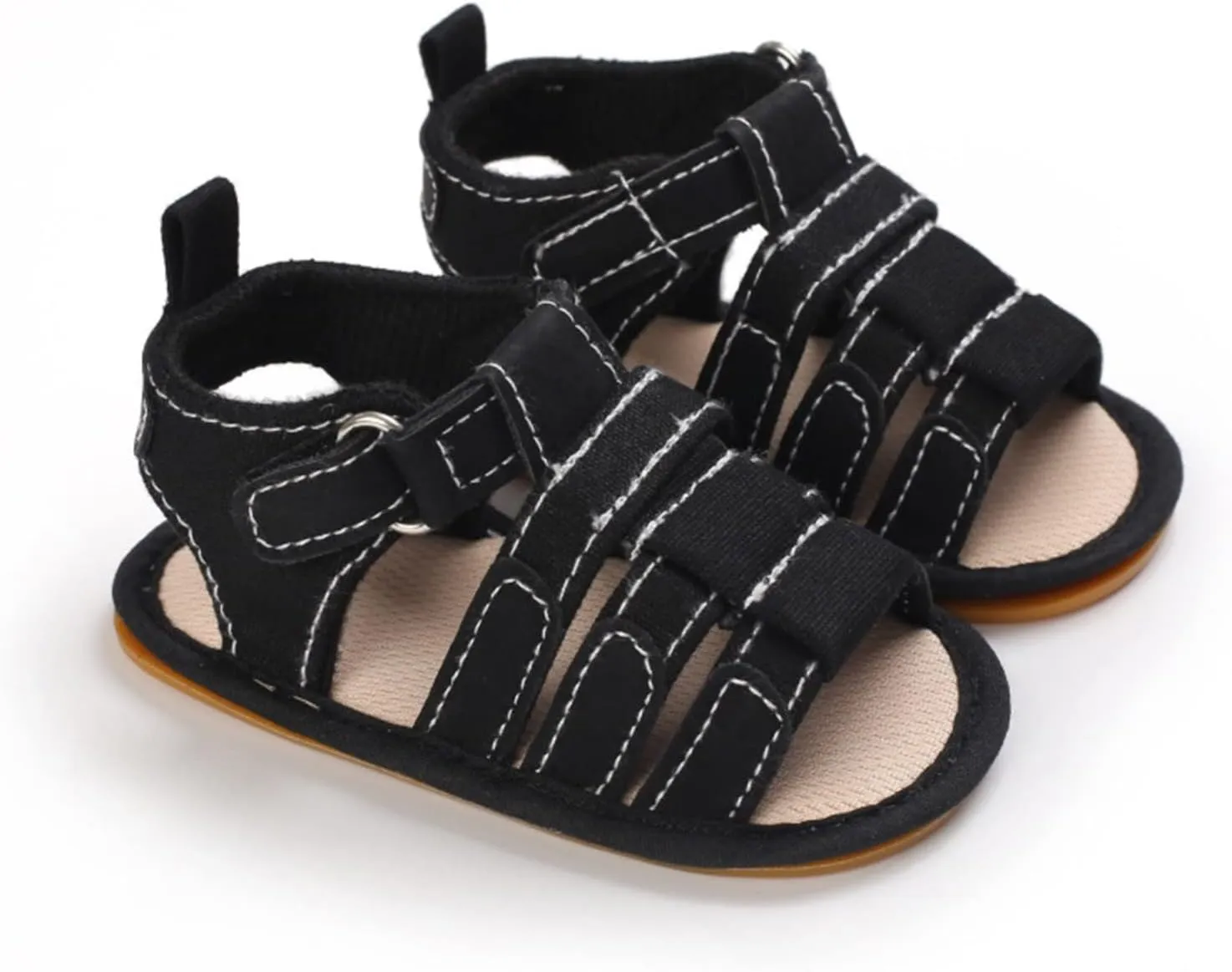 Infant Baby Boys Girls Summer Beach Sandals Non Slip Soft Rubber Sole Toddler Outdoor Open-Toe First Walking Shoes