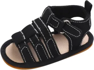 Infant Baby Boys Girls Summer Beach Sandals Non Slip Soft Rubber Sole Toddler Outdoor Open-Toe First Walking Shoes