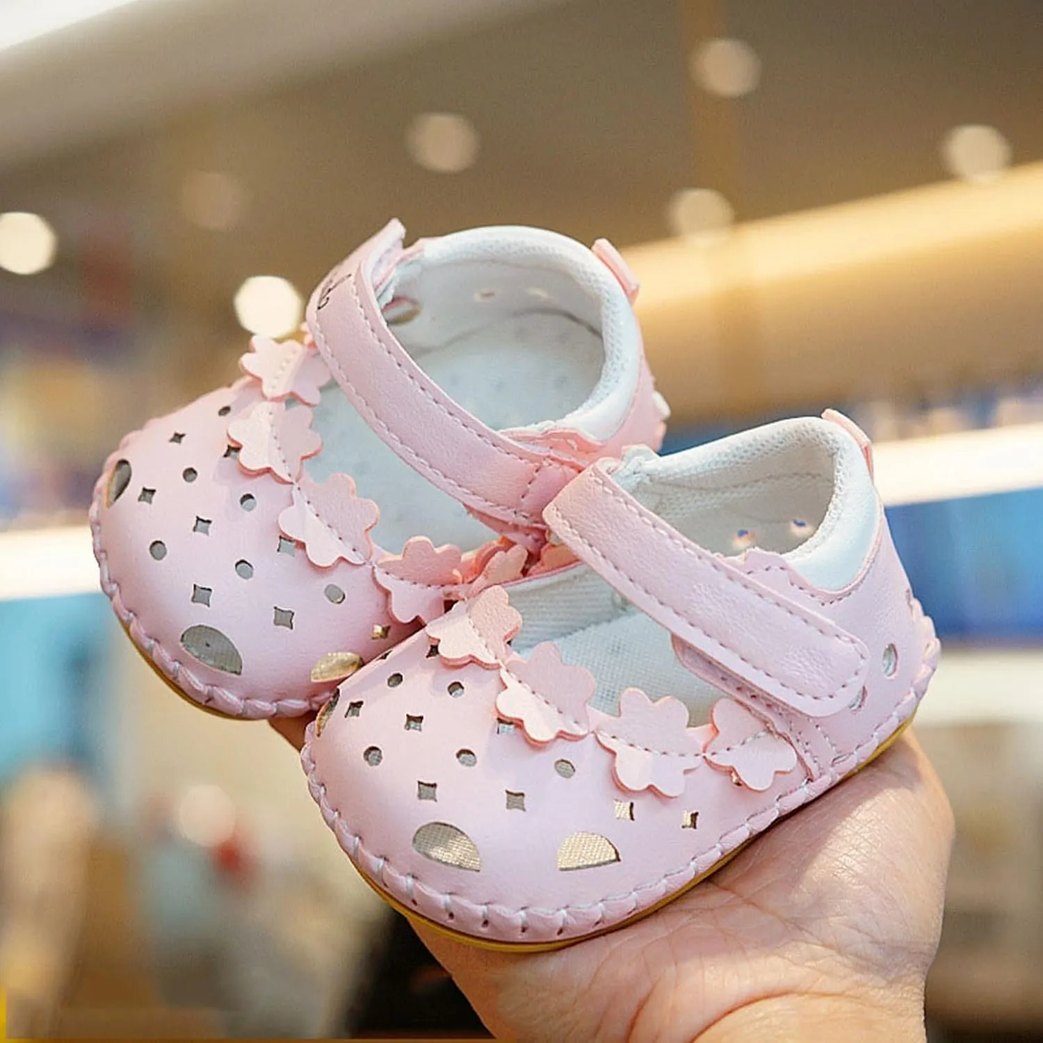 Infant Baby Girls Shoes Soft Sole Princess Wedding Dress Mary Jane Newborn Light Baby Sneaker Shoes Shoes Toddler Size 5
