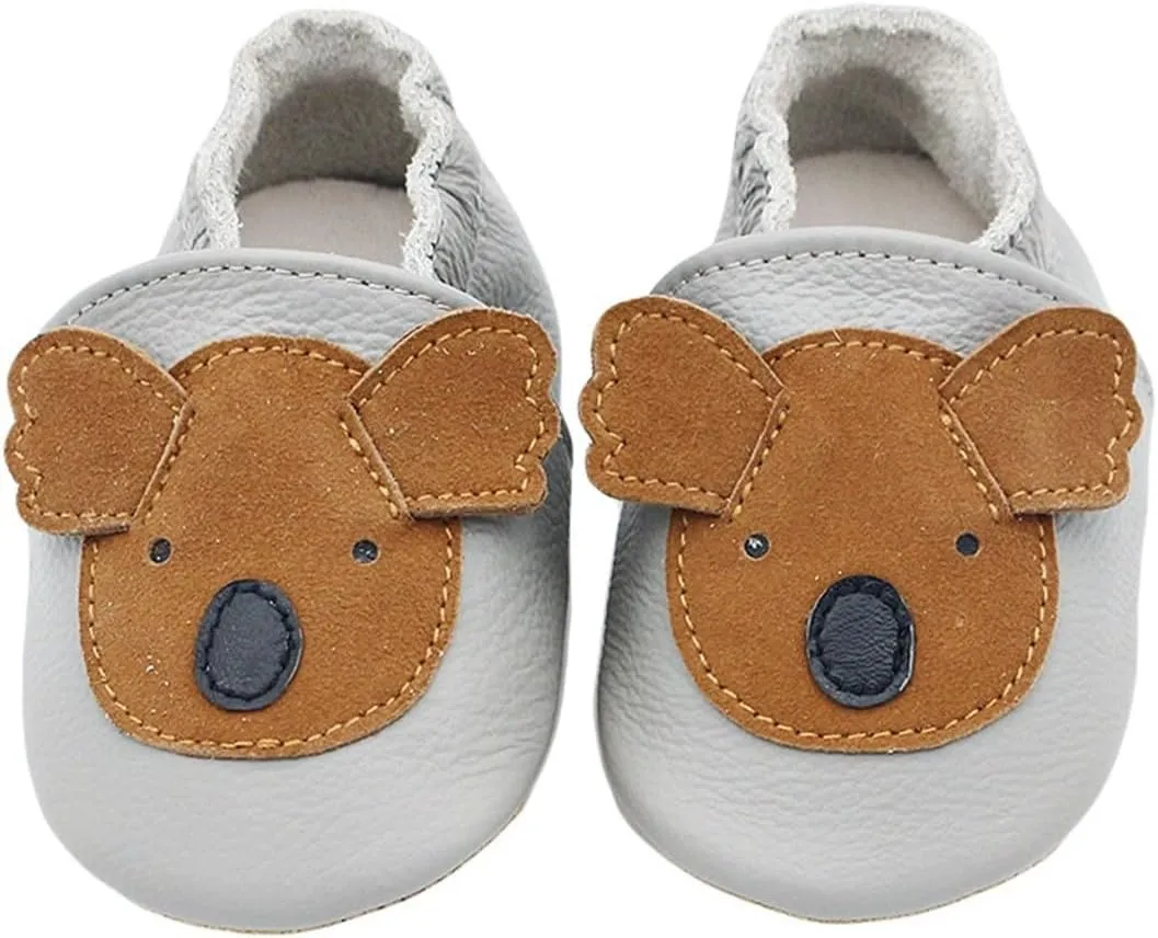 Infant Baby Soft Sole PU Leather Prewalker Shoes Infant Toddler Cute artoon Animal Slip-on Shoes Casual Slippers 3 Month Baby Hat