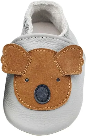 Infant Baby Soft Sole PU Leather Prewalker Shoes Infant Toddler Cute artoon Animal Slip-on Shoes Casual Slippers