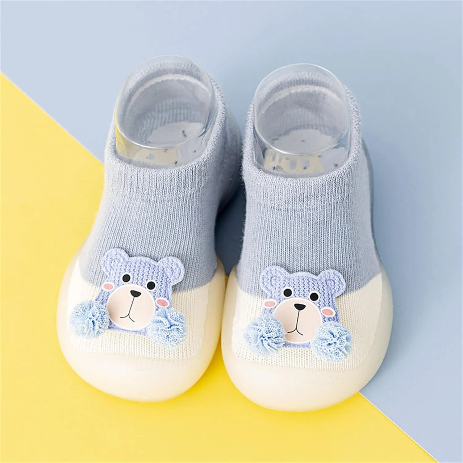 Infant Cute Cartoon Socks Shoes Baby Walking Shoes Cute Cartoon Soft Soles Antislip Shoes Baby Sock Shoes