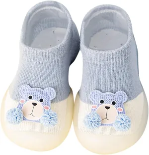 Infant Cute Cartoon Socks Shoes Baby Walking Shoes Cute Cartoon Soft Soles Antislip Shoes Baby Sock Shoes