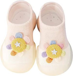 Infant Cute Cartoon Socks Shoes Baby Walking Shoes Cute Cartoon Soft Soles Antislip Shoes Baby Sock Shoes