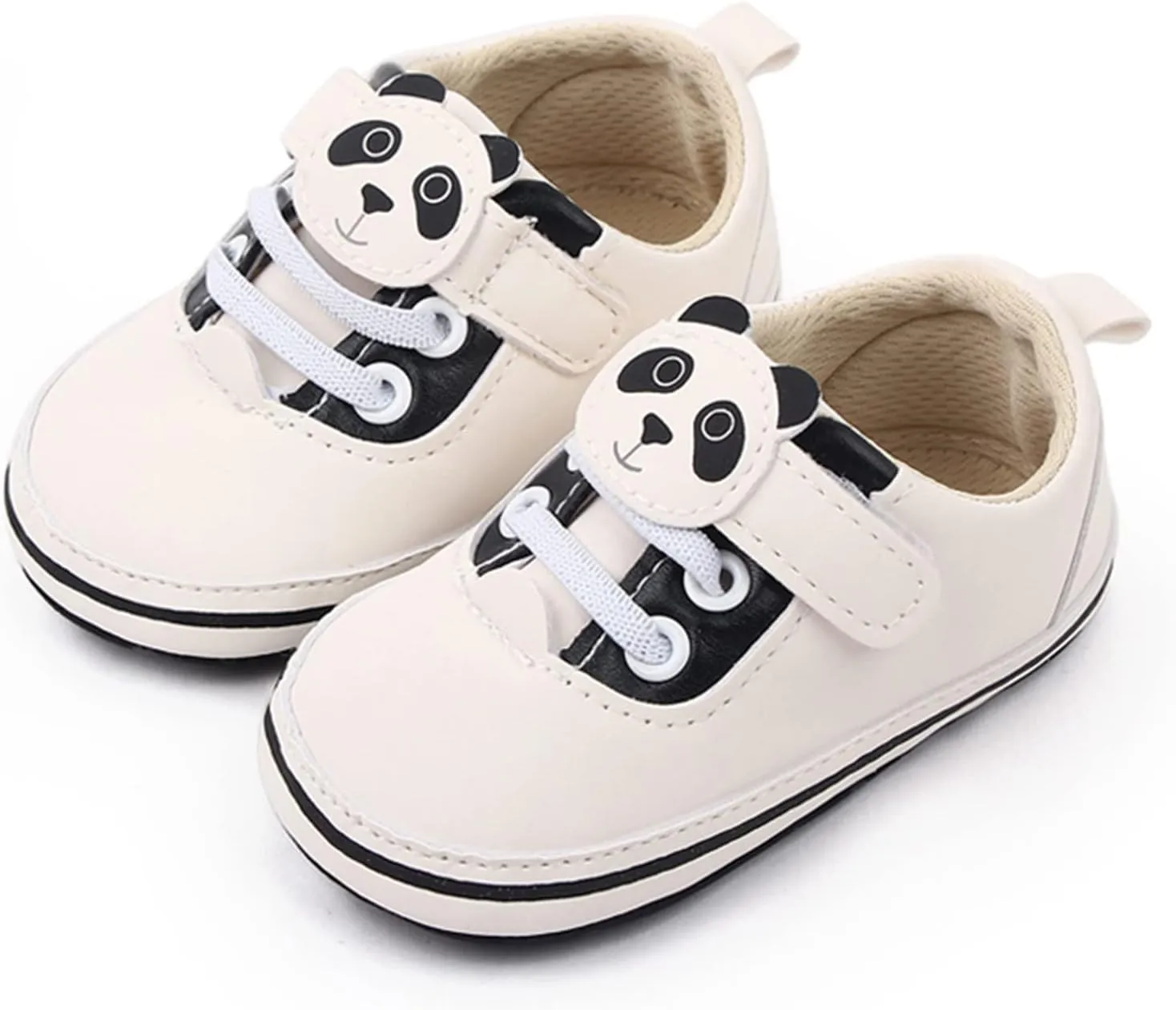 Infant Cute Cartoon Socks Shoes Soft Sole Cartoon Panda Lace Up Casual Shoes Baby Shoes Baby Walking Shoes