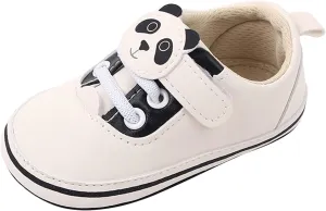 Infant Cute Cartoon Socks Shoes Soft Sole Cartoon Panda Lace Up Casual Shoes Baby Shoes Baby Walking Shoes