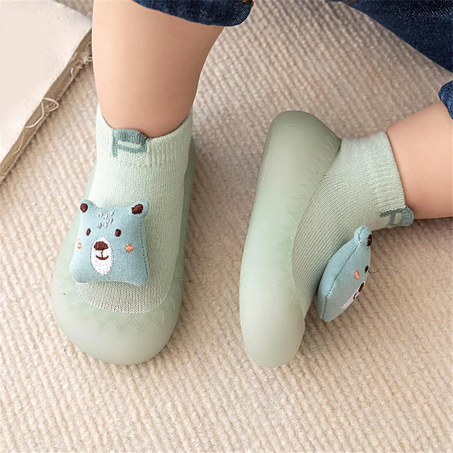 Infant Cute Cartoon Socks Shoes Toddler Warm Shoes The Floor Socks Non Slip Casual Shoes Baby Walking Shoes