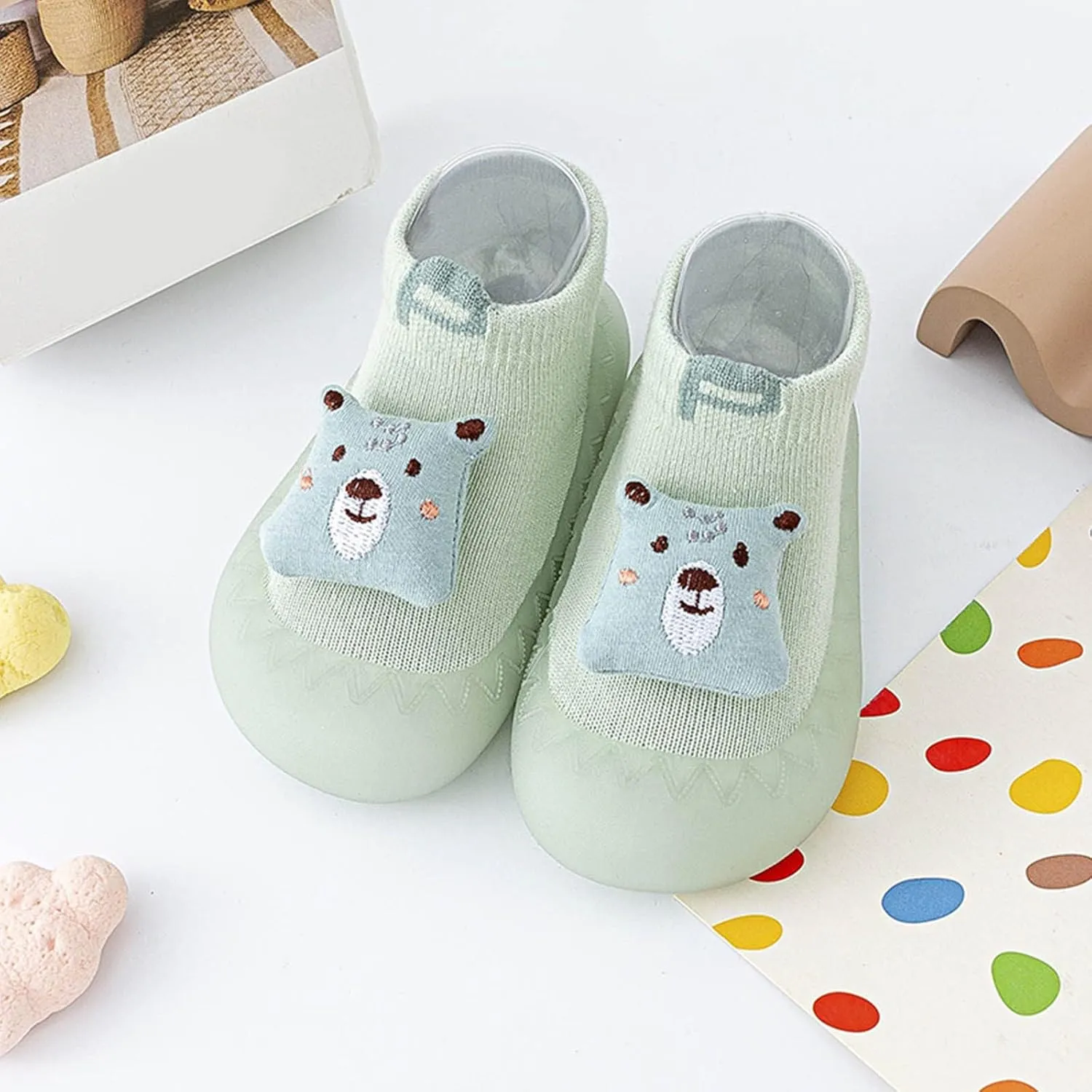 Infant Cute Cartoon Socks Shoes Toddler Warm Shoes The Floor Socks Non Slip Casual Shoes Baby Walking Shoes