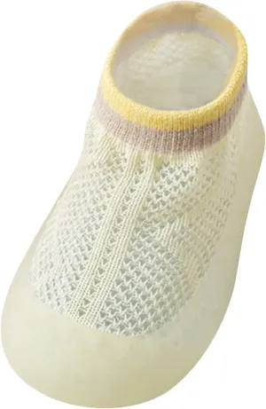 Infant Four Season Socks Shoes Sole Shoes Soft Toddler 0 to 36Months Socks Anklet Summer Solid Baby Rubber