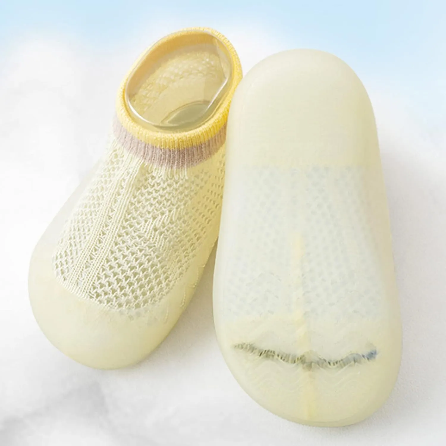 Infant Four Season Socks Shoes Sole Shoes Soft Toddler 0 to 36Months Socks Anklet Summer Solid Baby Rubber