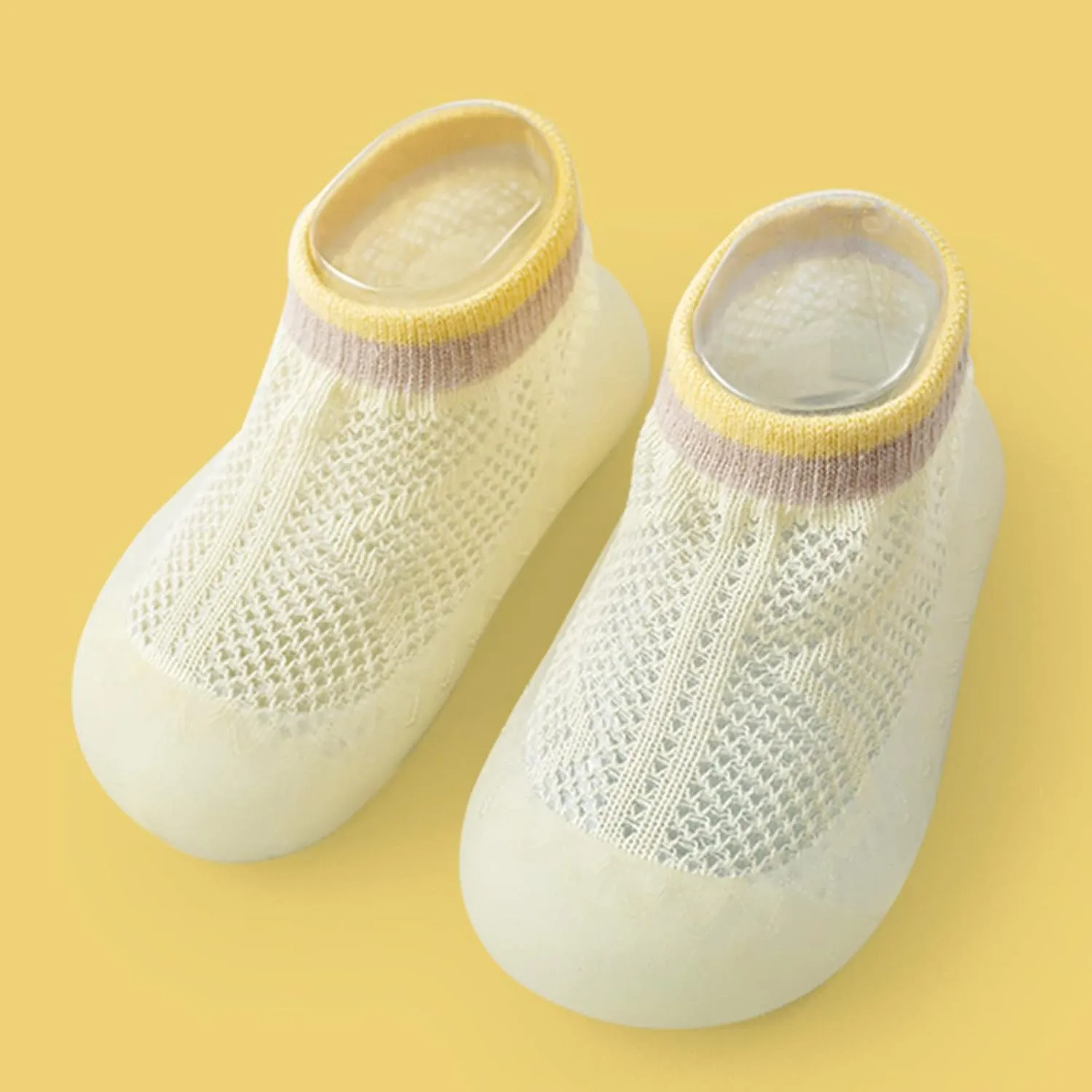 Infant Four Season Socks Shoes Sole Shoes Soft Toddler 0 to 36Months Socks Anklet Summer Solid Baby Rubber