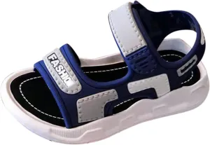 Infant Shoes Home Slippers for Children Kids Cartoon Soft Sole in Summer Comfortable Boys Sandals (Blue, 4-4.5 Years)