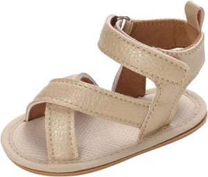 Infant Toddler Baby Girls Boys Shoes Sandals First Walkers Prewalkers Non-Slip Soft Sole Flat Shoes Summer (A, 4 Infant)