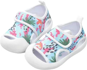 Infant Toddler Baby Girls Boys Shoes Sandals First Walking Shoes Soft Sole Breathable Flat Shoes (Hot Pink, 6 Infant)