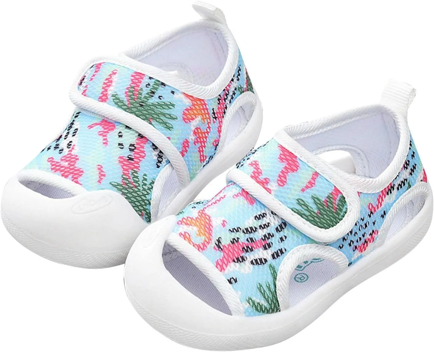 Infant Toddler Baby Girls Boys Shoes Sandals First Walking Shoes Soft Sole Breathable Flat Shoes (Hot Pink, 6 Infant)