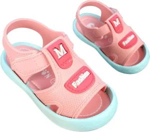 Infant Toddler Baby Girls Boys Shoes Sandals Outdoor First Walkers Soft Anti-Slip Sole Flat Shoes (Pink, 4.5 Infant)