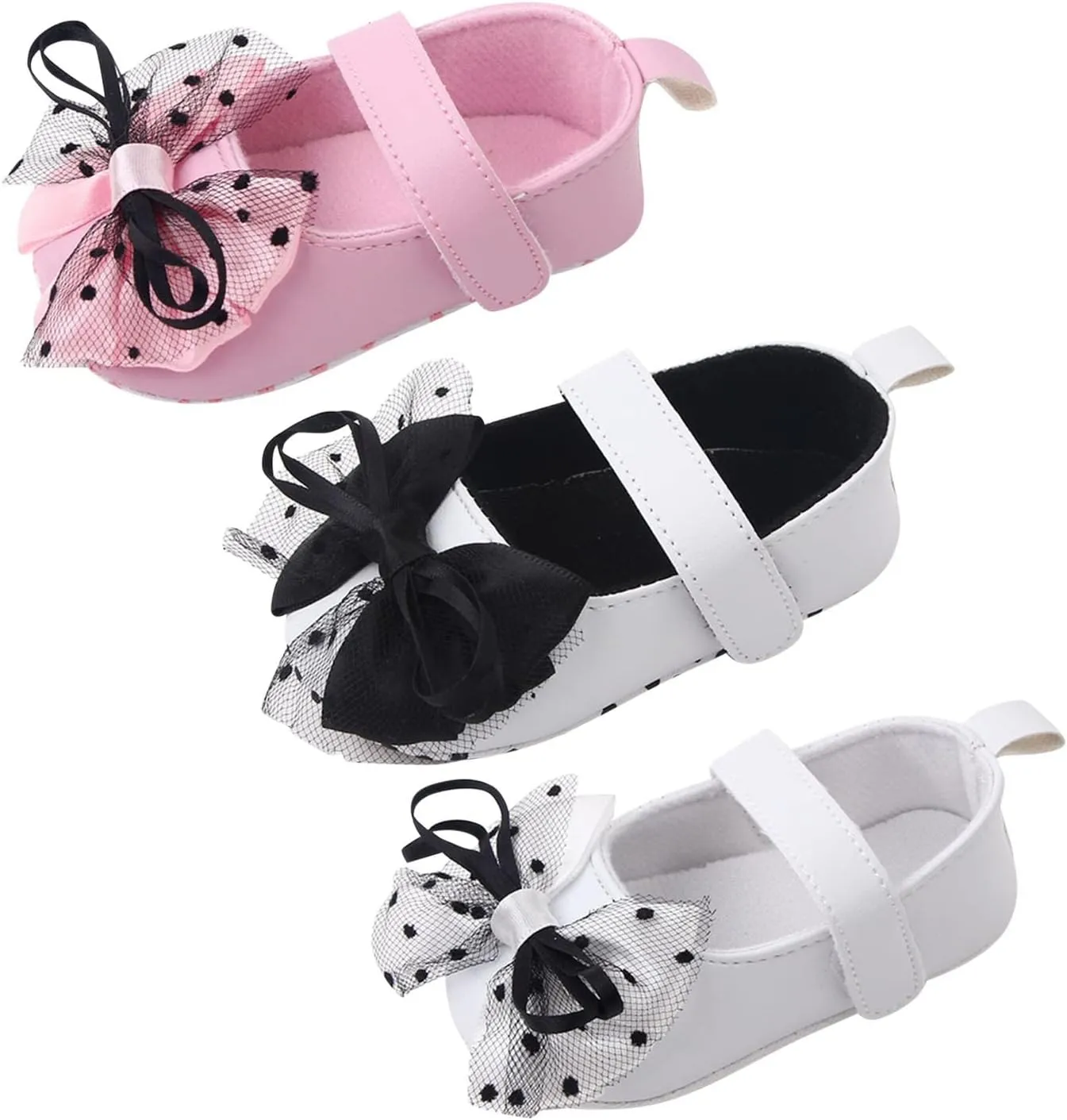 Infant Toddler Shoes Soft Sole Bow Hook Loop Casual Shoes Princess Shoes Toddler Shoes Boots Toddler