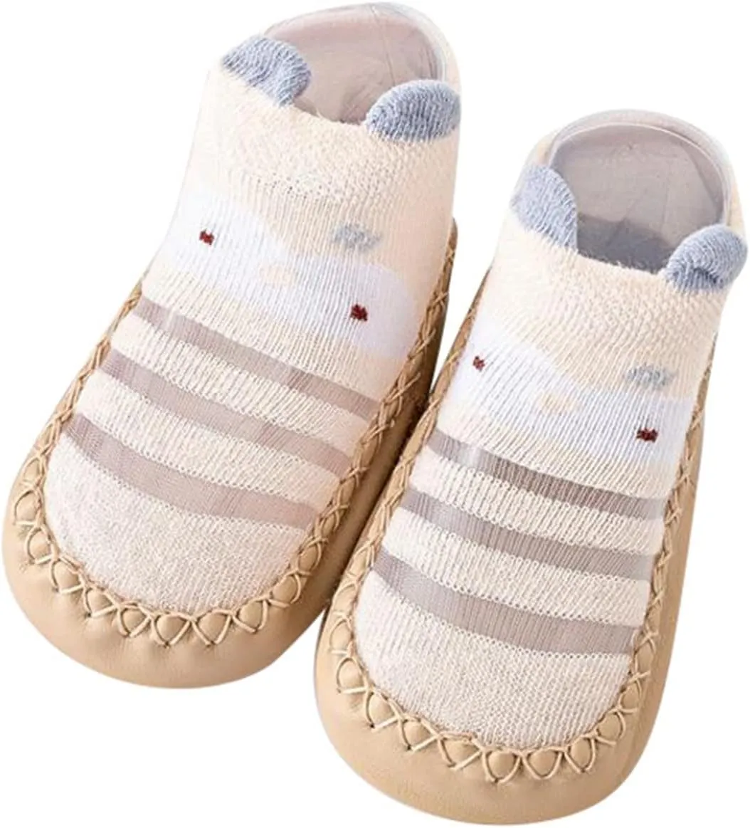 Infant Toddler Shoes Soft Sole Toddler Shoes Bow Glitter Sequins Non Slip Breathable Shoe Tying Practice for Kids (Khaki, 12 Infant)