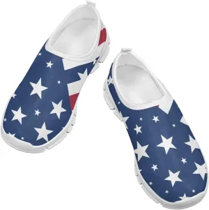 Kids Boys Girls Wide Barefoot Shoes Lightweight Slip-On Baby First Walker Sneakers Soft Anti-Slip Shoe for Party Size 11-15 White Sole
