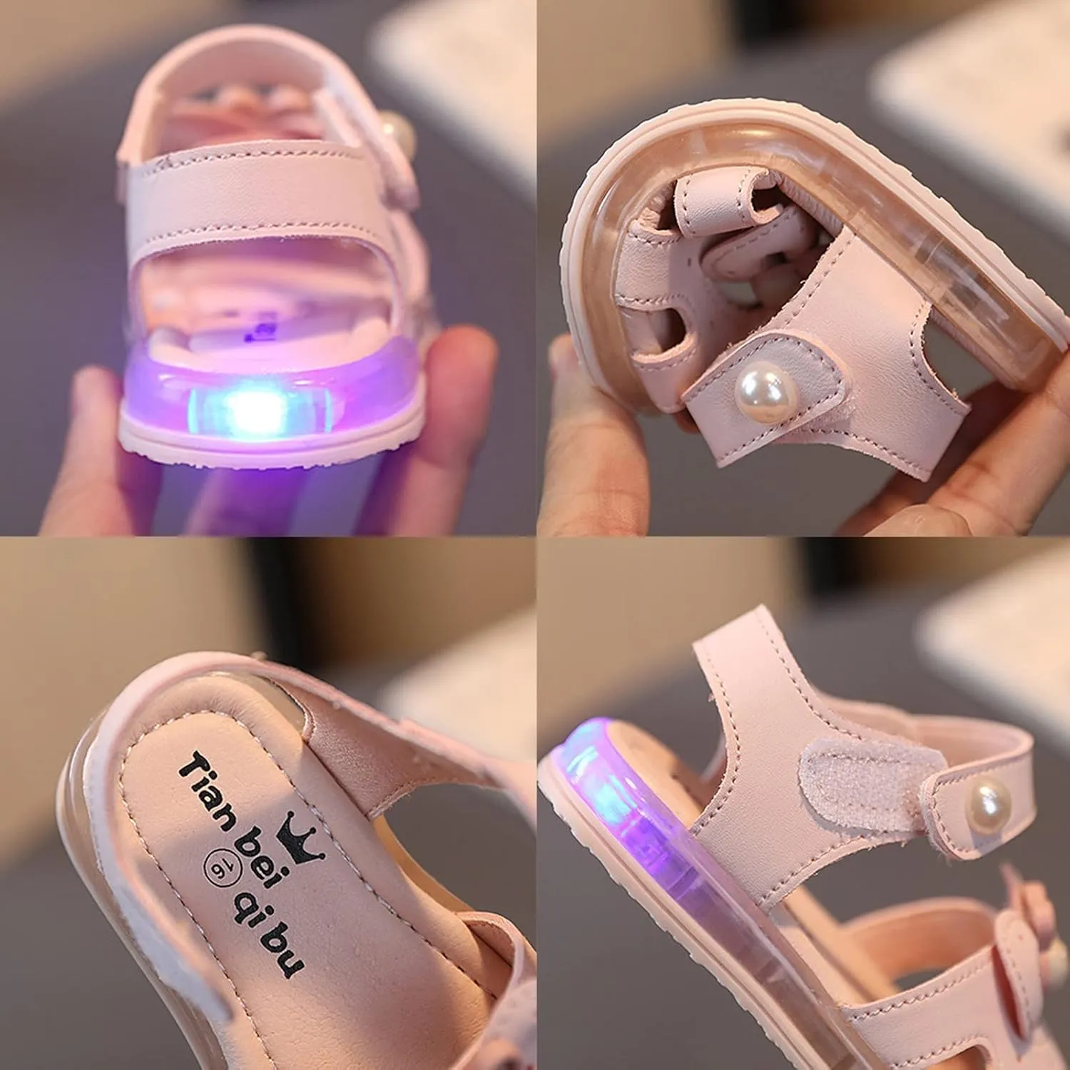 Kids Flat Sole Shoes Children Shoes Fashion Sandals Light Shoes Summer Baby Soft Soled Walking Girls Princess