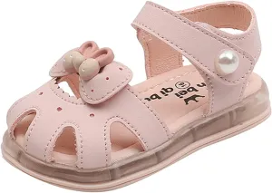 Kids Flat Sole Shoes Children Shoes Fashion Sandals Light Shoes Summer Baby Soft Soled Walking Girls Princess