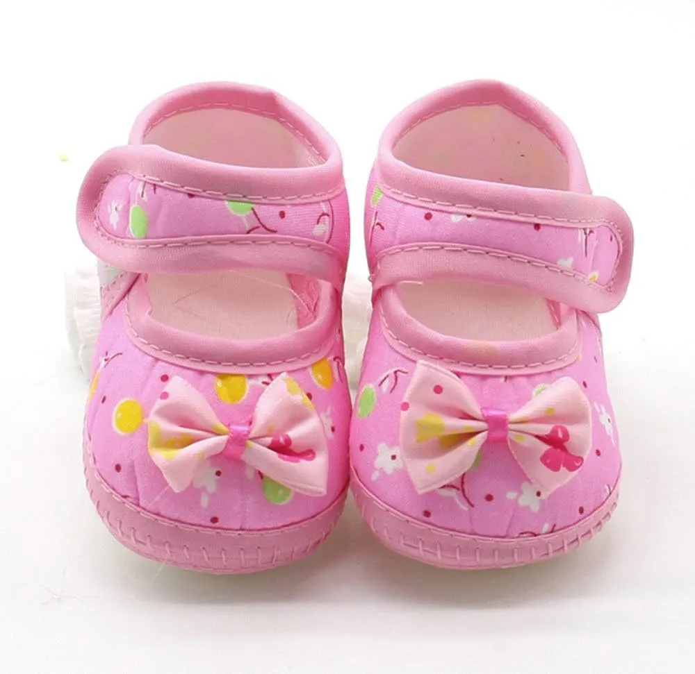 Kids Shoes Bow Girls Infant Shoes Baby Soft Sole Casual Warm Prewalker Baby Shoes Gifts